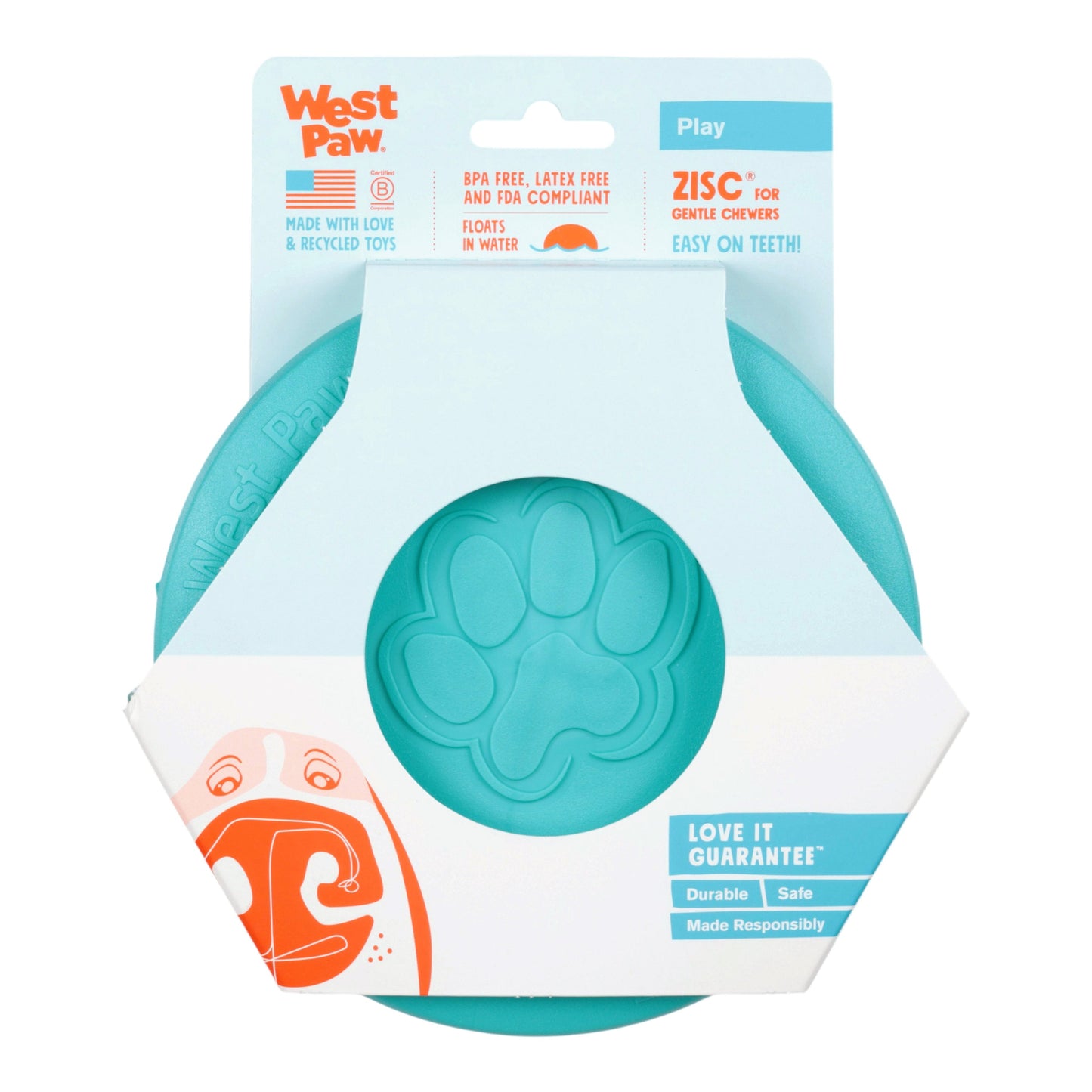 West Paw Zisc Teal