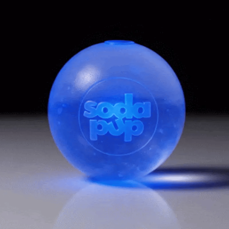 SodaPup Strobe Ball Light-Up Dog Toy - Durable Floating Chew Ball | Made in USA