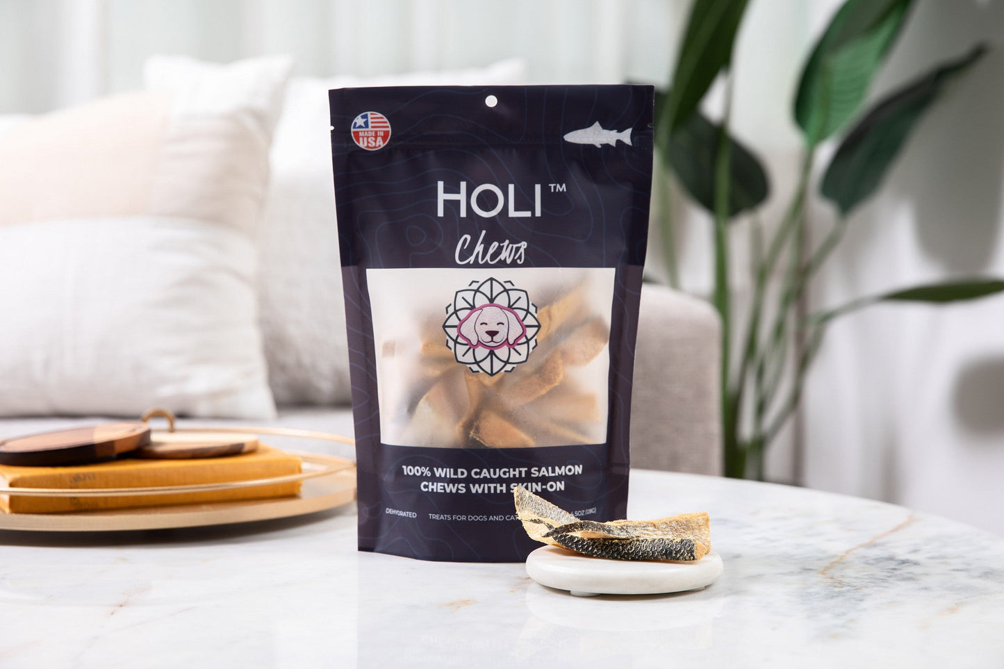 HOLI - Salmon Skin Dental Chews for Dogs and Cats