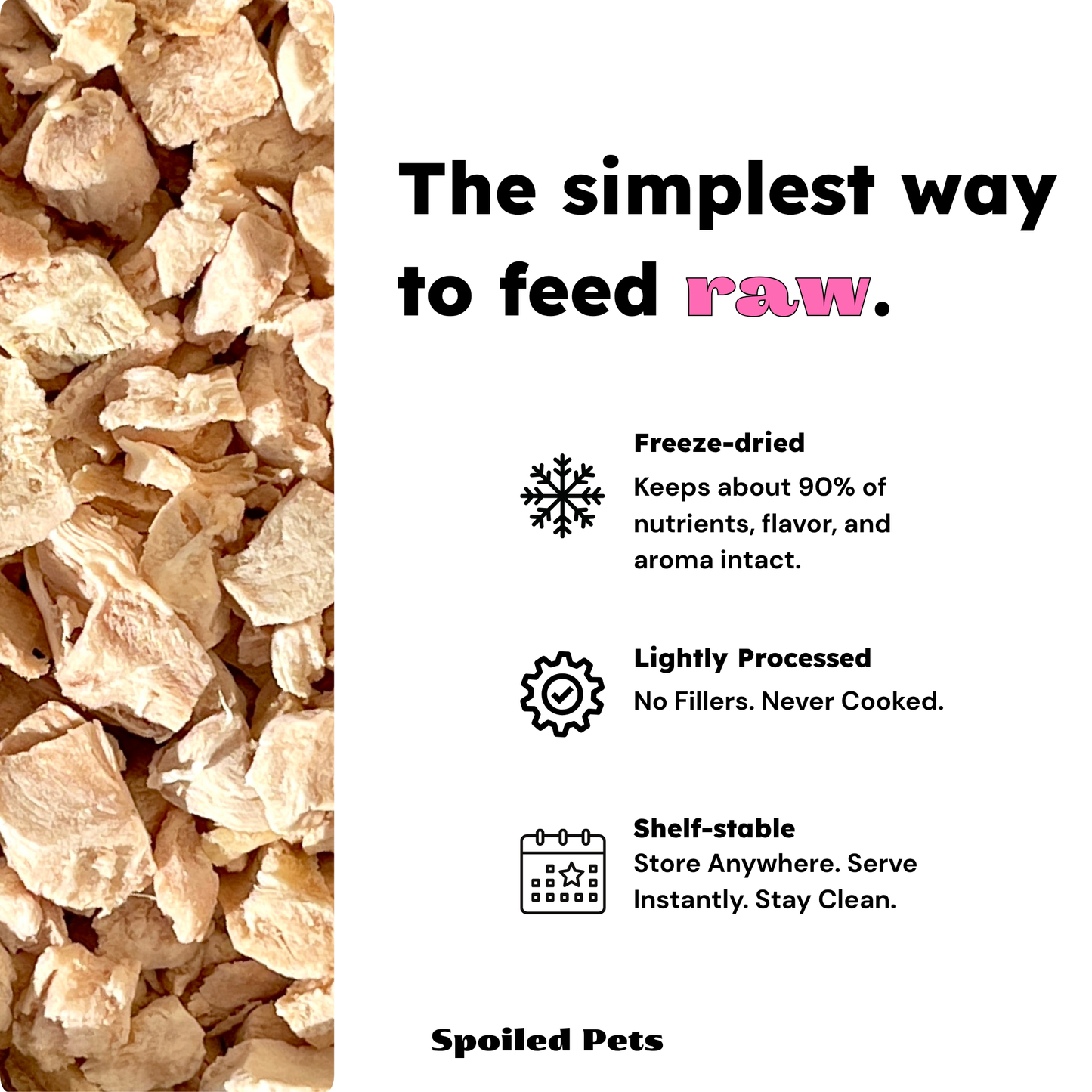 Spoiled Pets - Chicken Breast Bites for Dogs and Cats