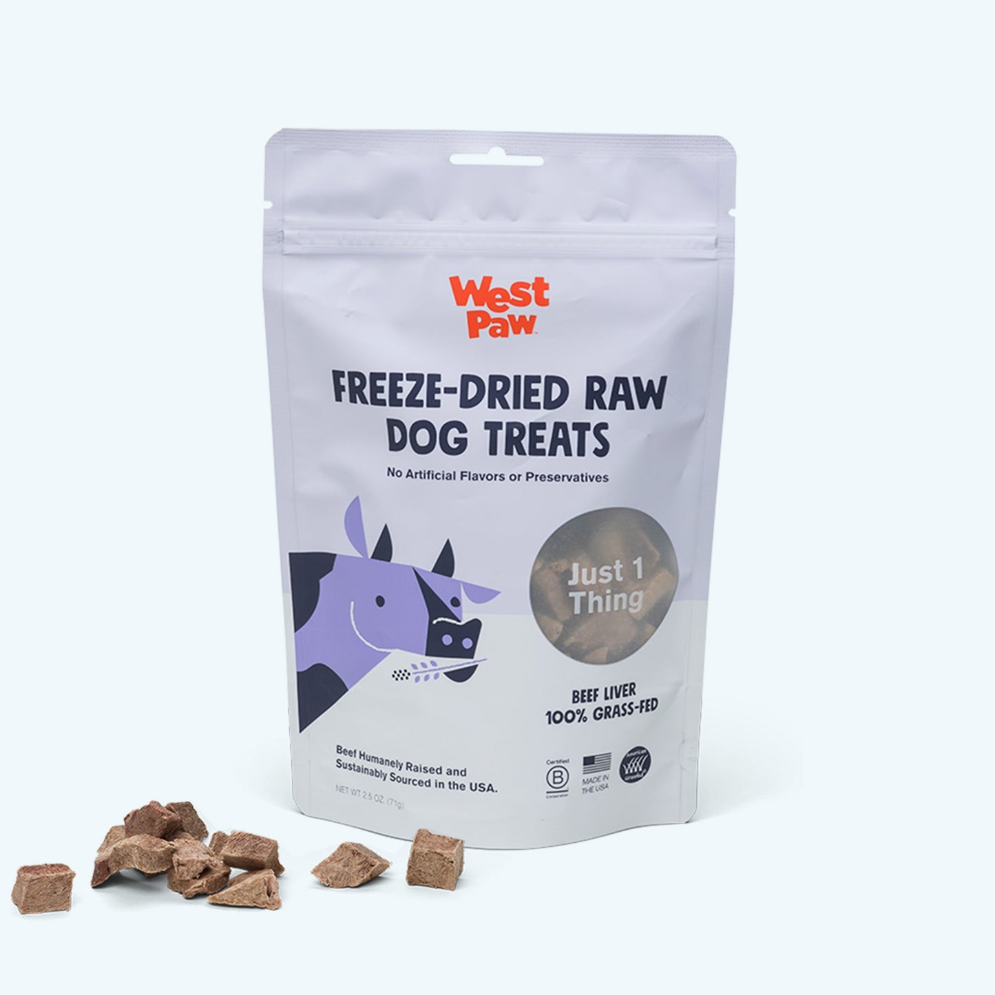 West Paw Freeze-Dried Raw Beef Liver Treats