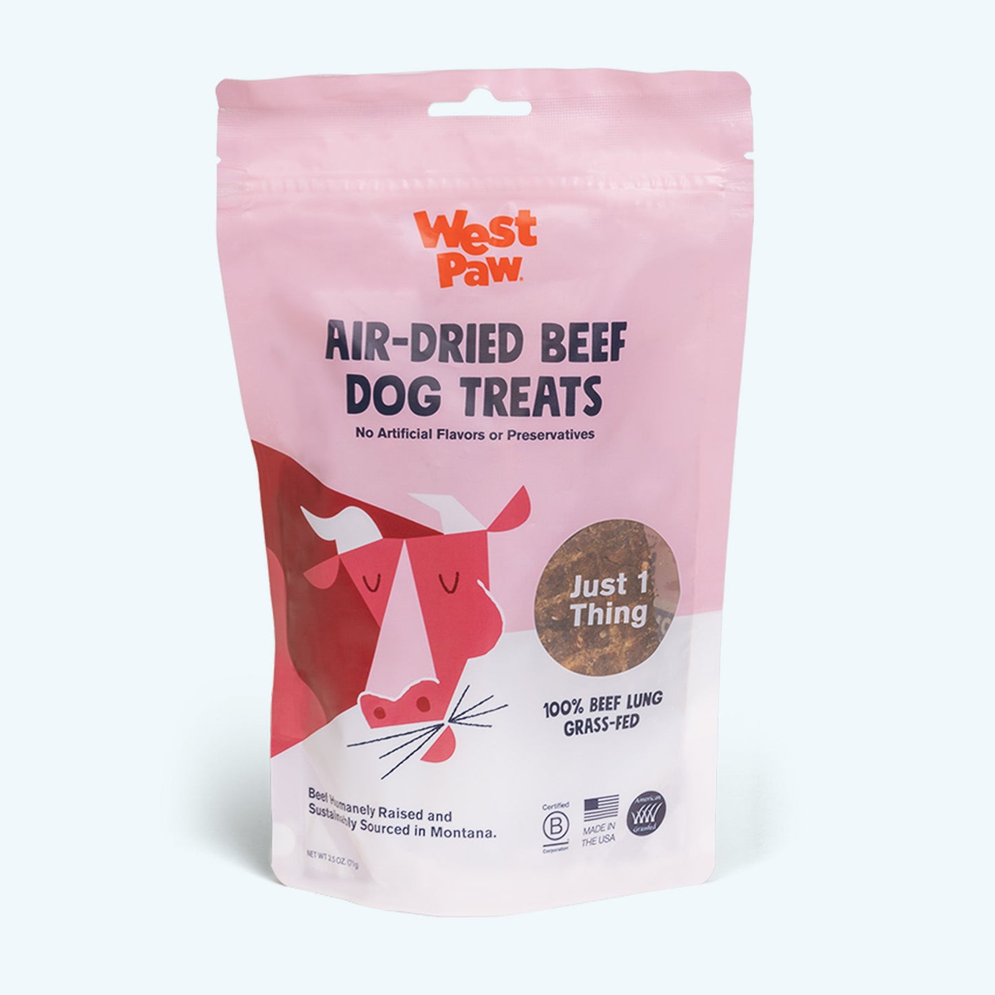 West Paw Air-Dried Beef Lung Dog Treats