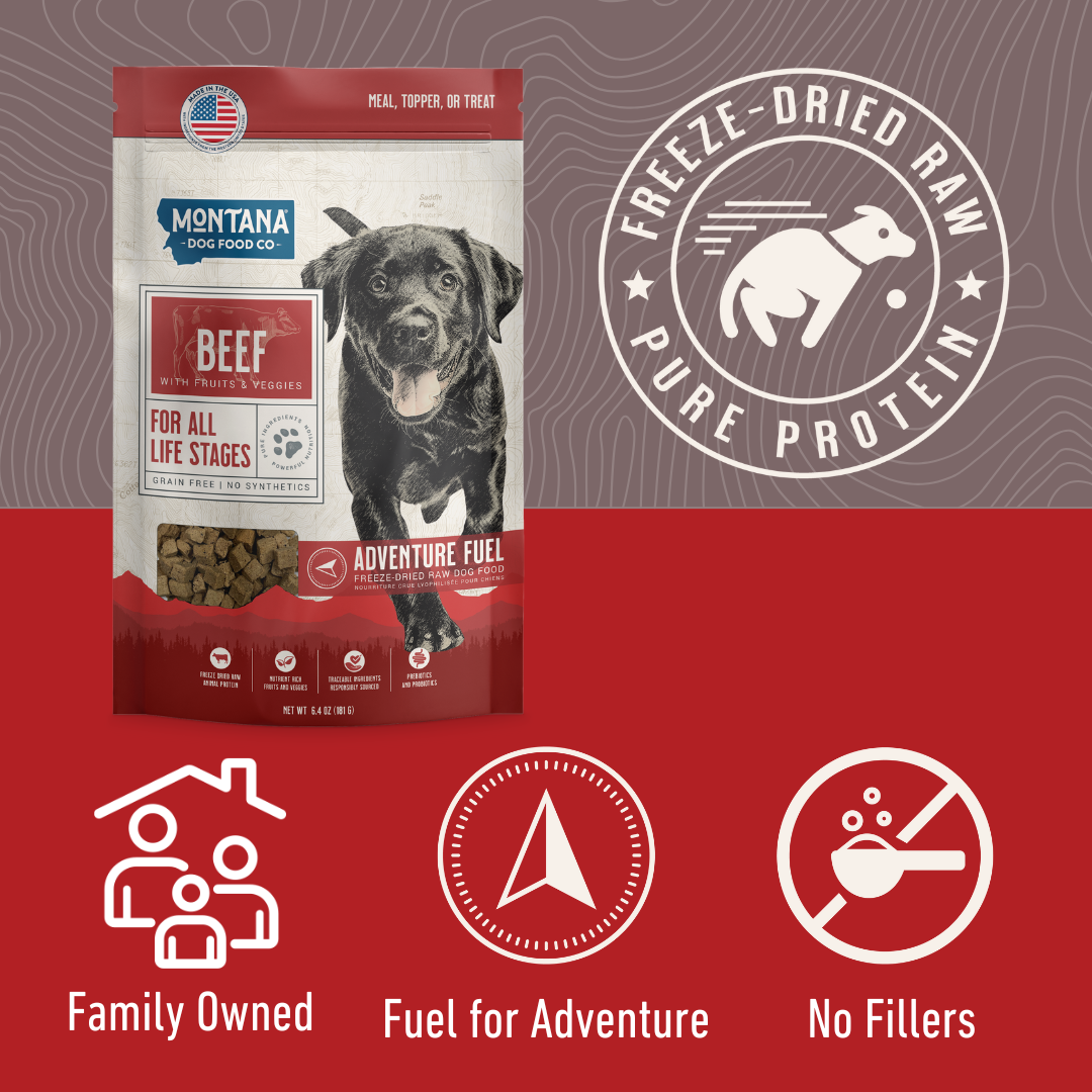 Montana Dog - Grain-Free Beef Freeze-Dried Raw Adventure Fuel (Dog Food)