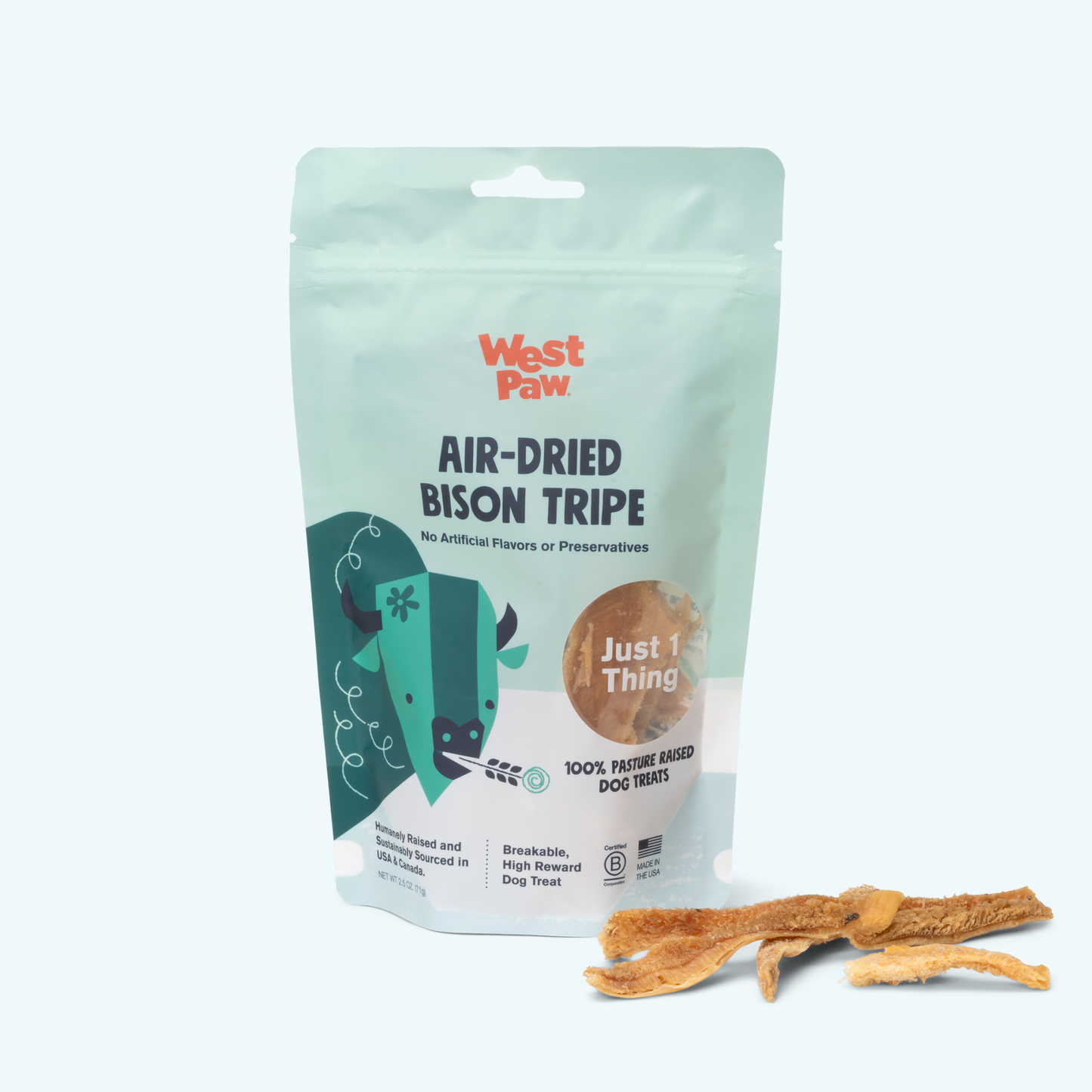 West Paw Air-Dried Bison Tripe