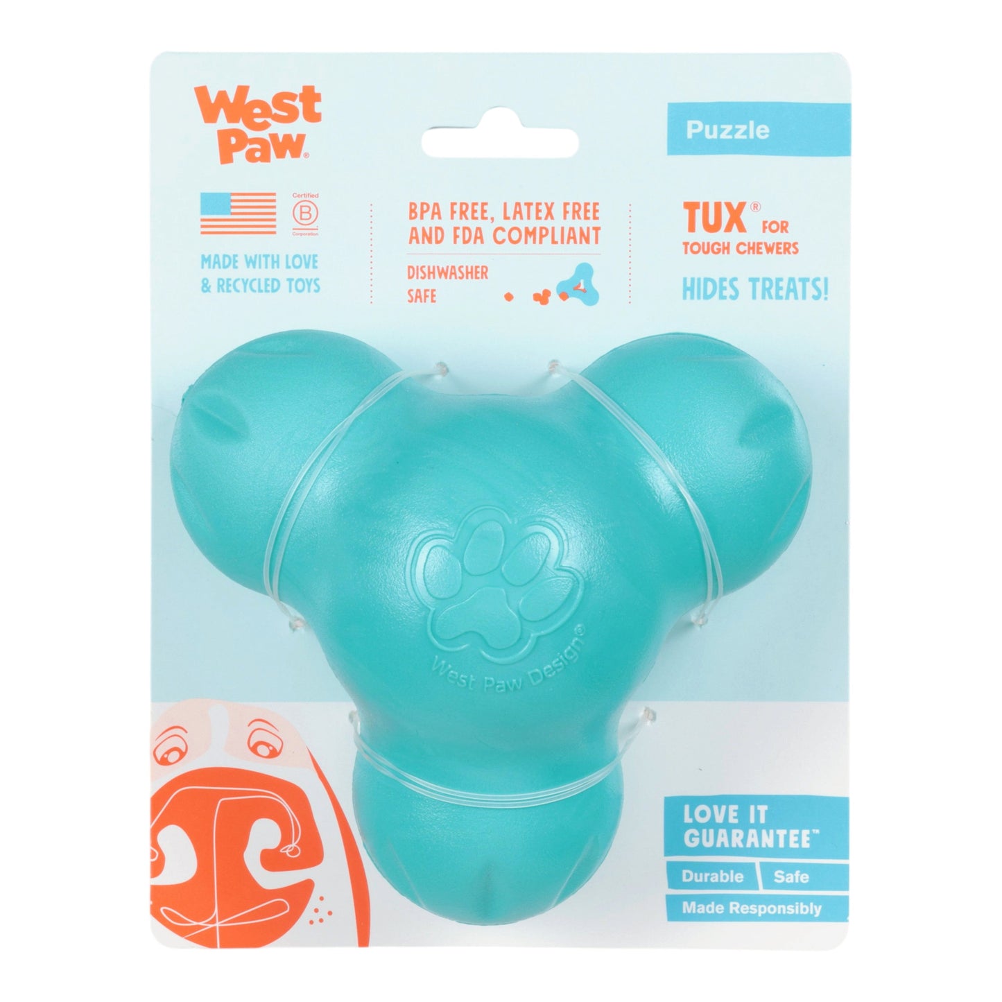 West Paw Tux Teal