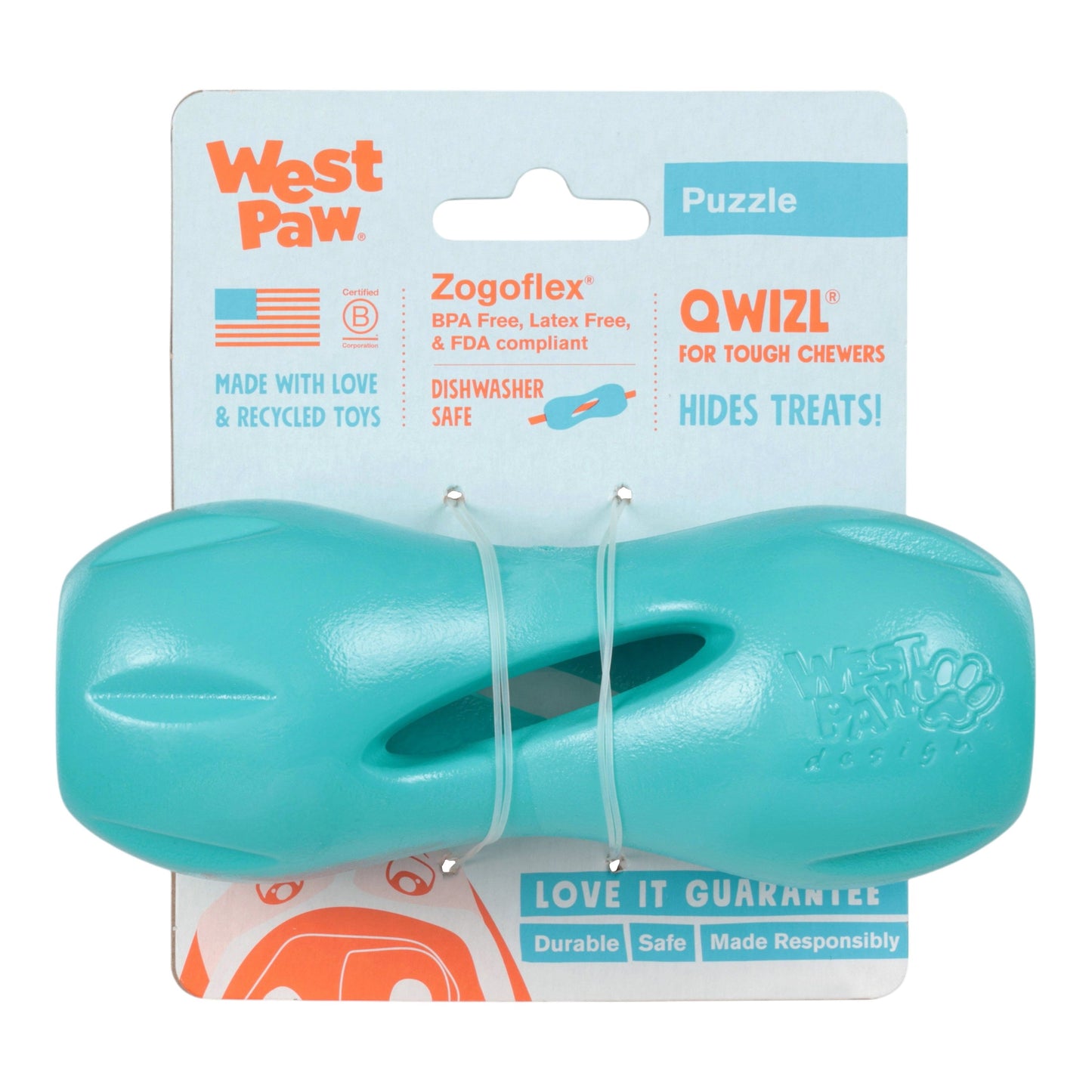 West Paw Qwizl Teal