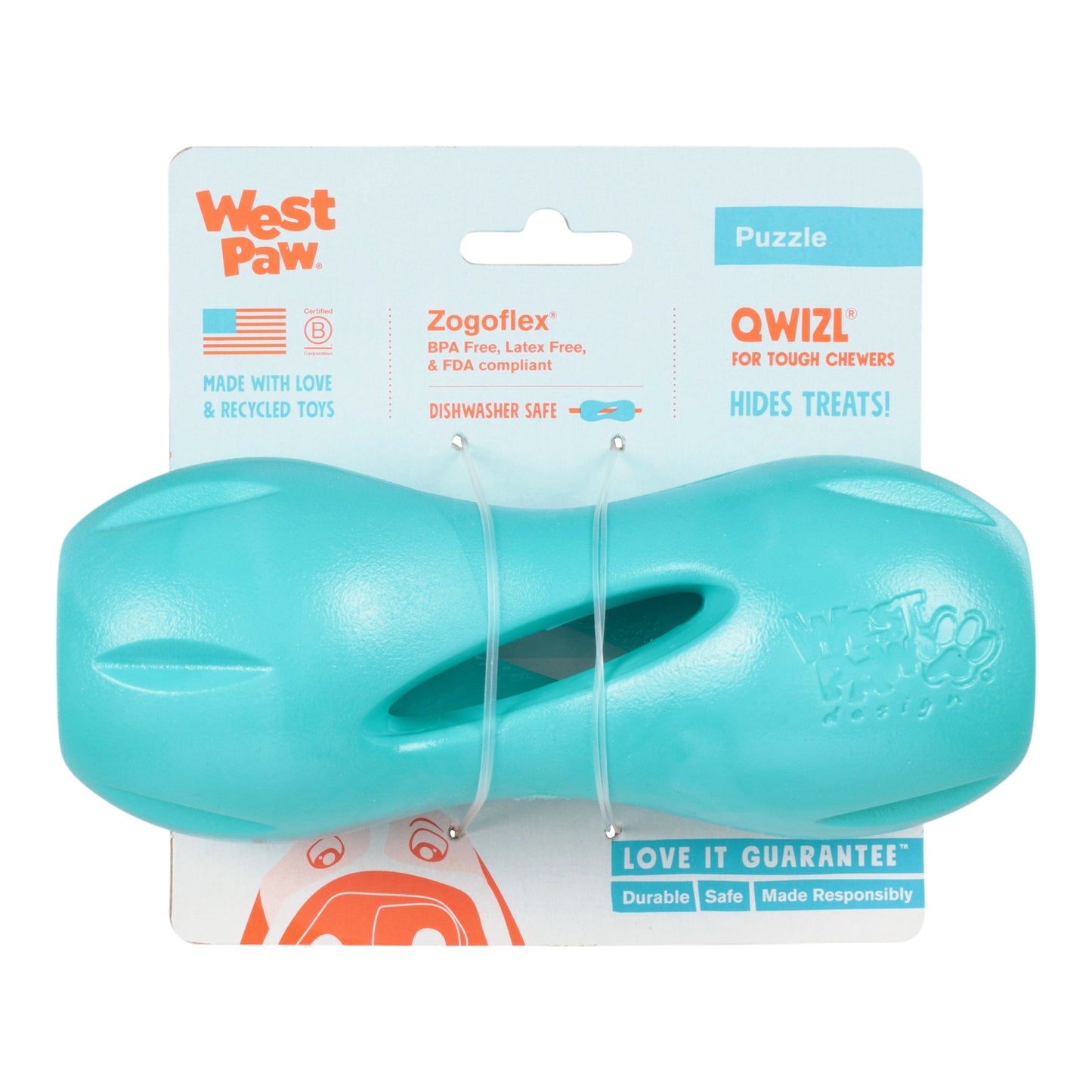 West Paw Qwizl Teal