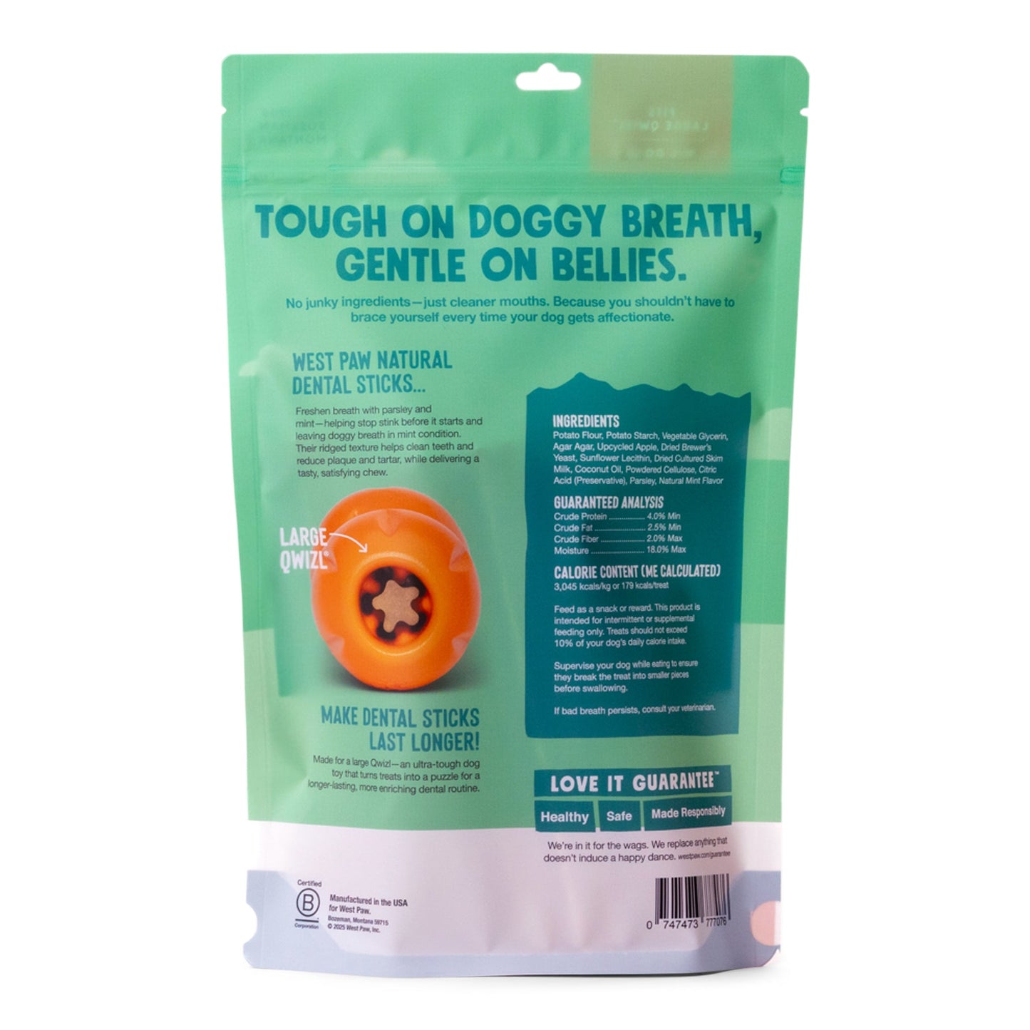 West Paw Natural Dental Sticks Large
