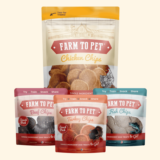 Farm to Pet - Puppy Packs 'n Snacks Dog Treat Starter Pack | Single-Ingredient Training Treats
