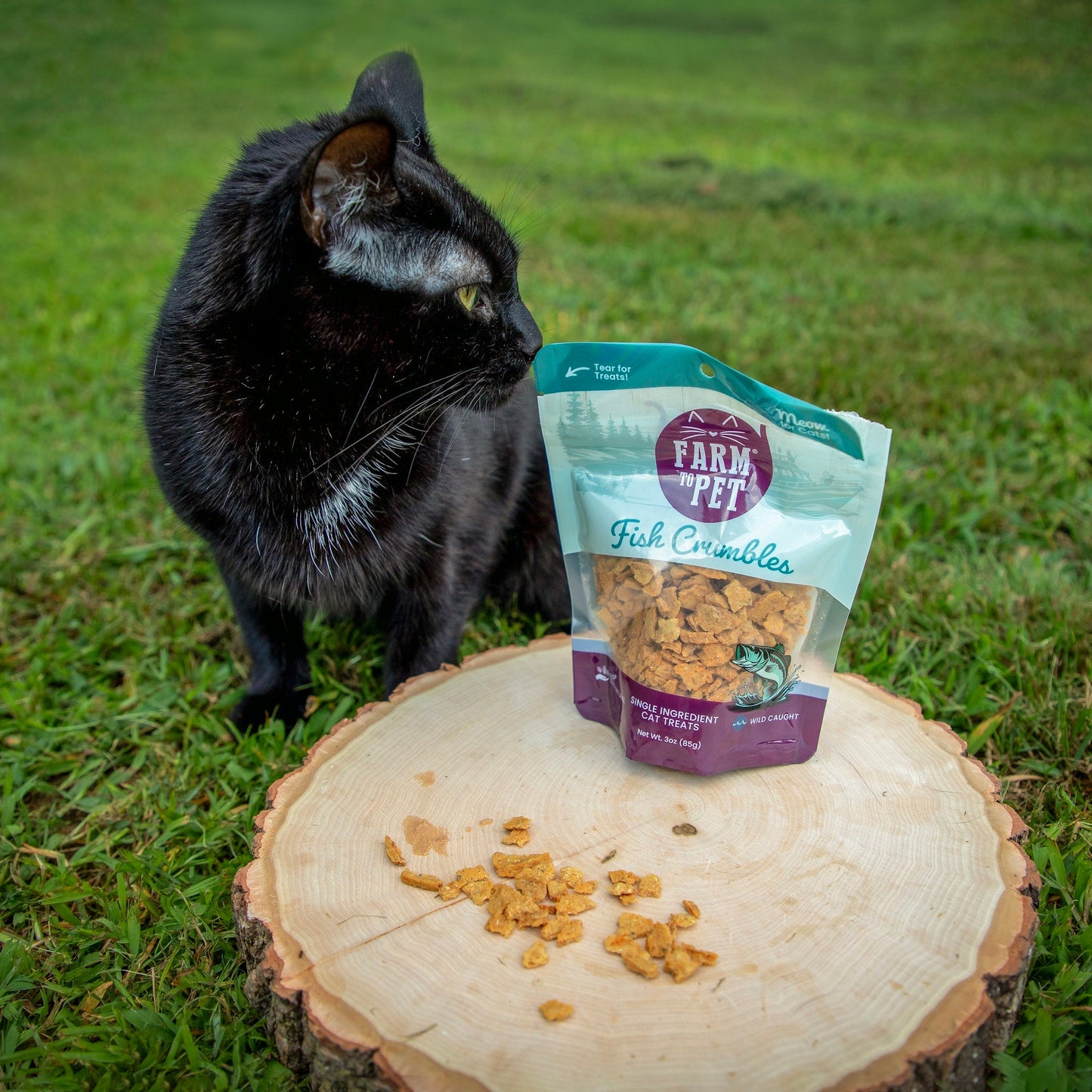 Farm to Pet - Fish Crumbles for Cats | All-Natural Fish Cat Treats