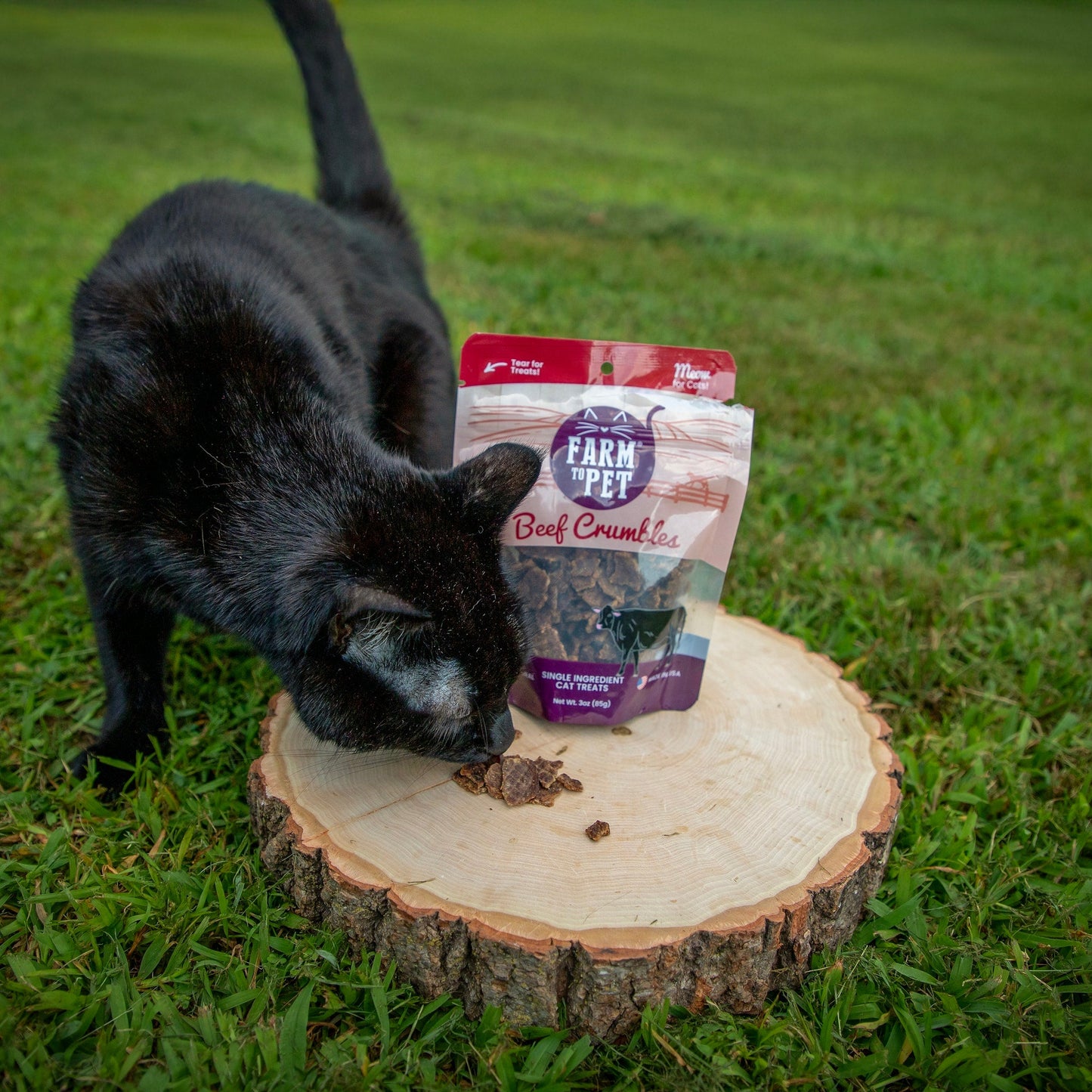 Farm to Pet - Beef Crumbles Cat Treats | High Protein Treats for Cats