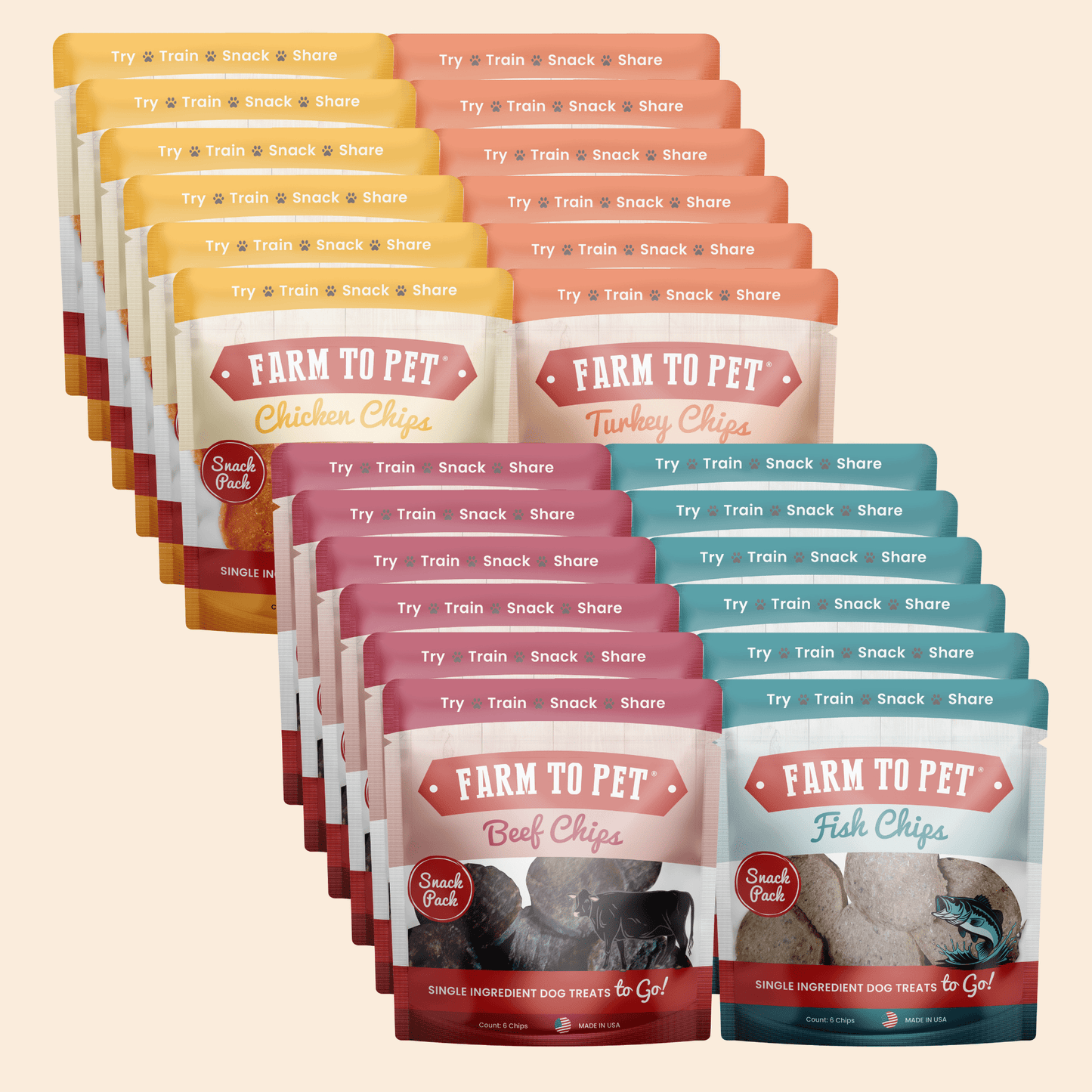 Farm to Pet - Snack Pack Dog Treat Sampler