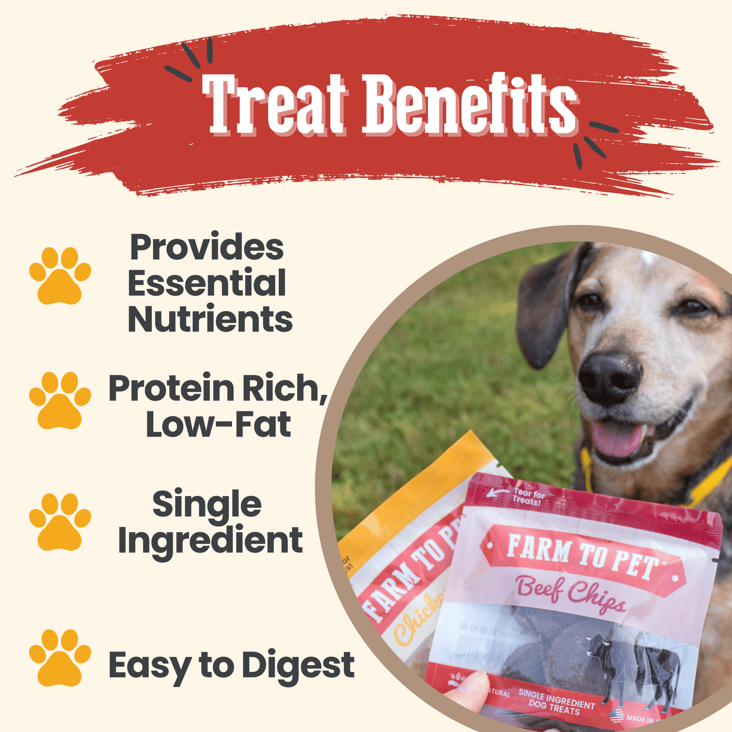 Farm to Pet - Puppy Packs 'n Snacks Dog Treat Starter Pack | Single-Ingredient Training Treats