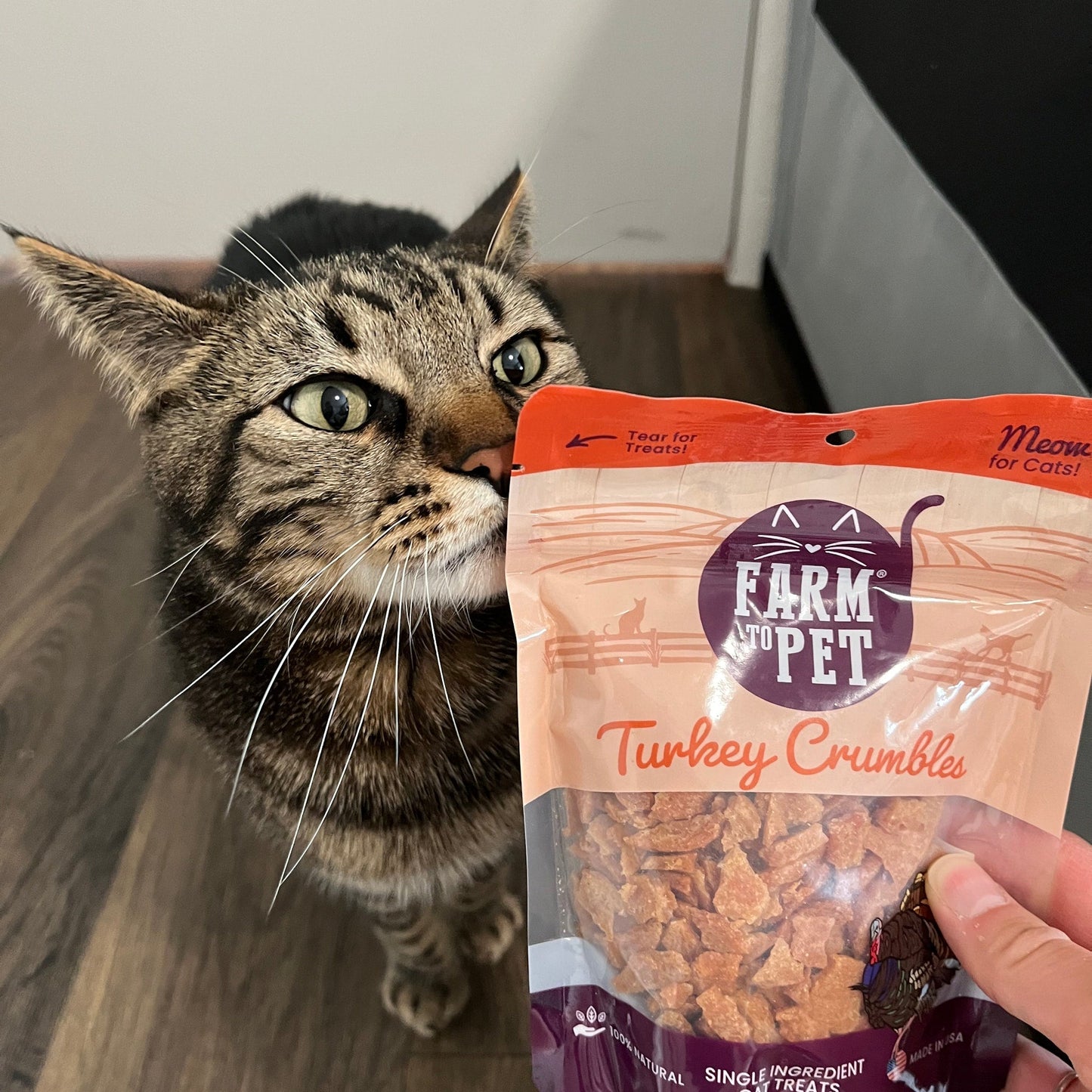 Farm to Pet - Turkey Crumbles for Cats | Grain-Free Cat Treats