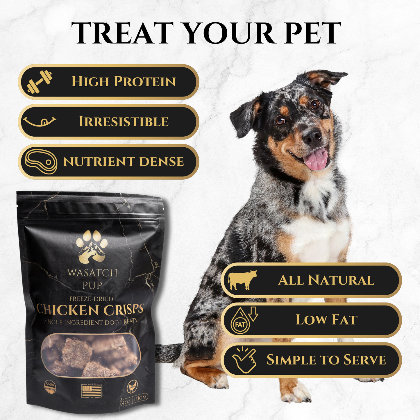 Wasatch Pup - Freeze-Dried Chicken Crisps