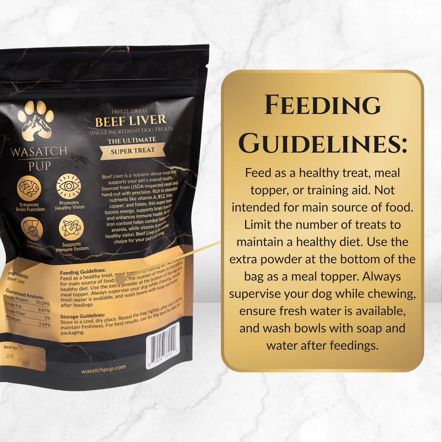 Wasatch Pup - Freeze-Dried Beef Liver