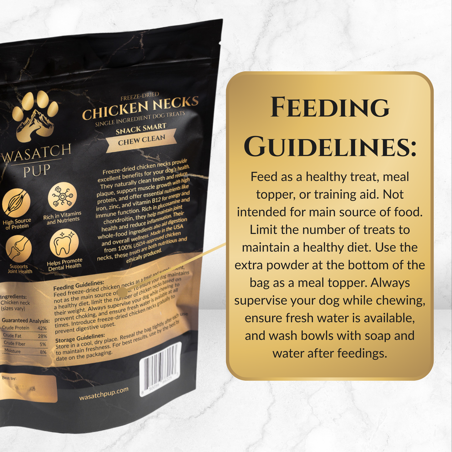 Wasatch Pup - Freeze-Dried Chicken Necks