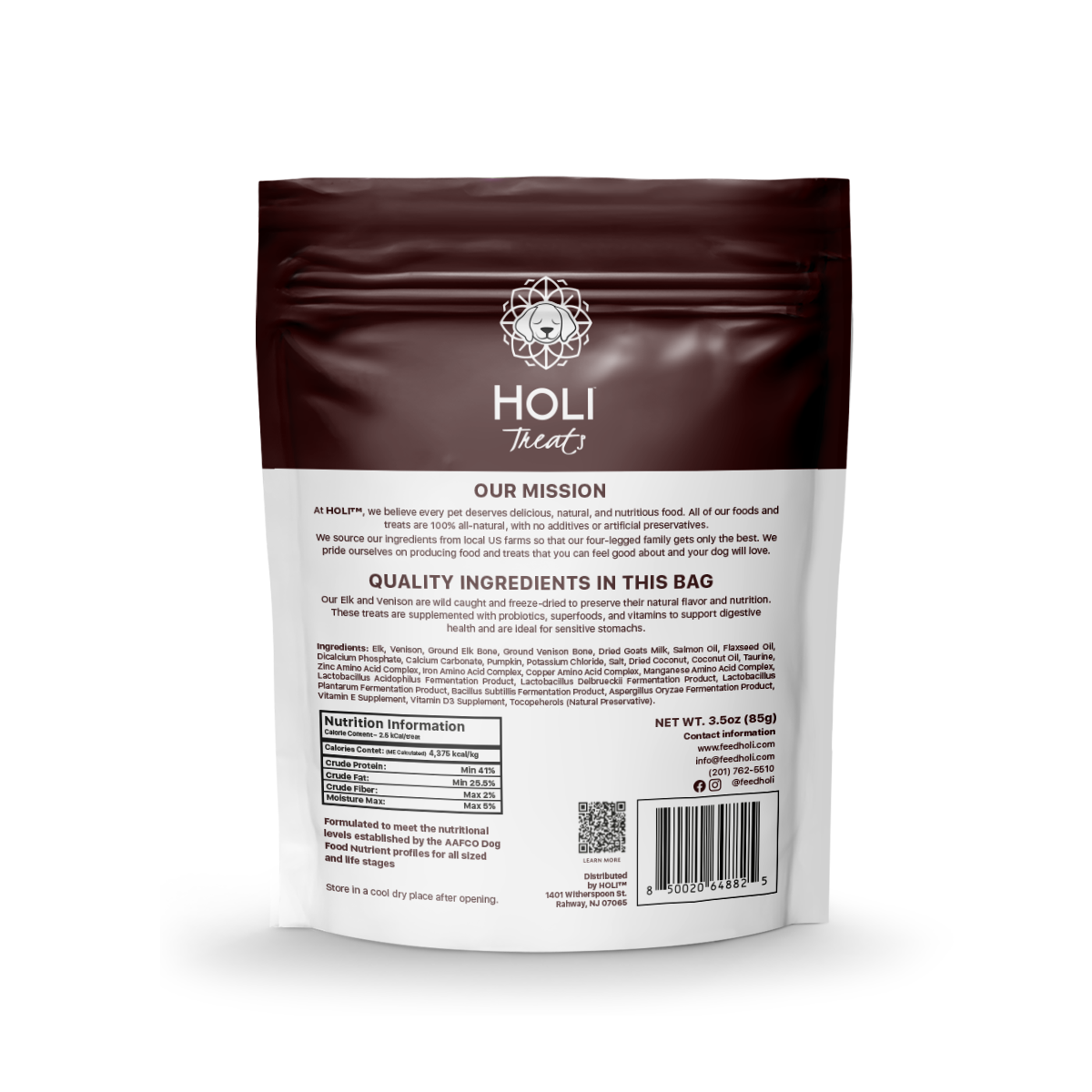 HOLI - Elk & Venison Dog and Cat Treats