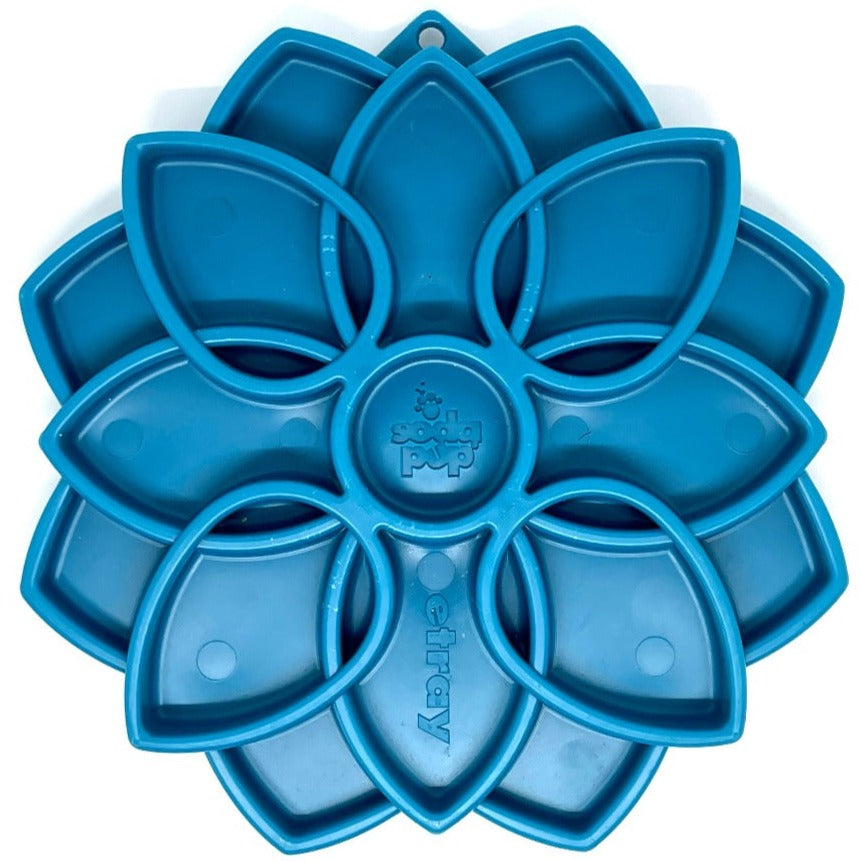 SodaPup Mandala eTray Shallow Slow Feeder Dog Bowl for Enrichment | USA Made