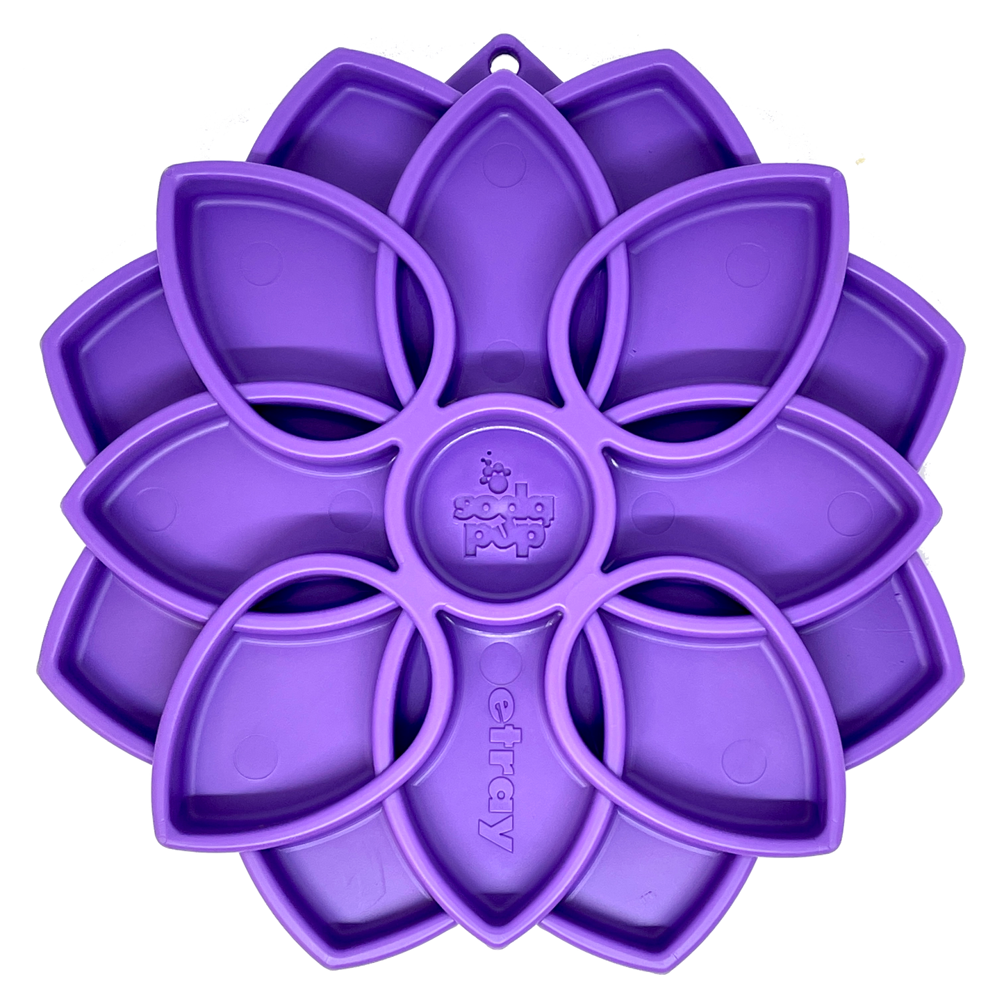 SodaPup Mandala eTray Shallow Slow Feeder Dog Bowl for Enrichment | USA Made
