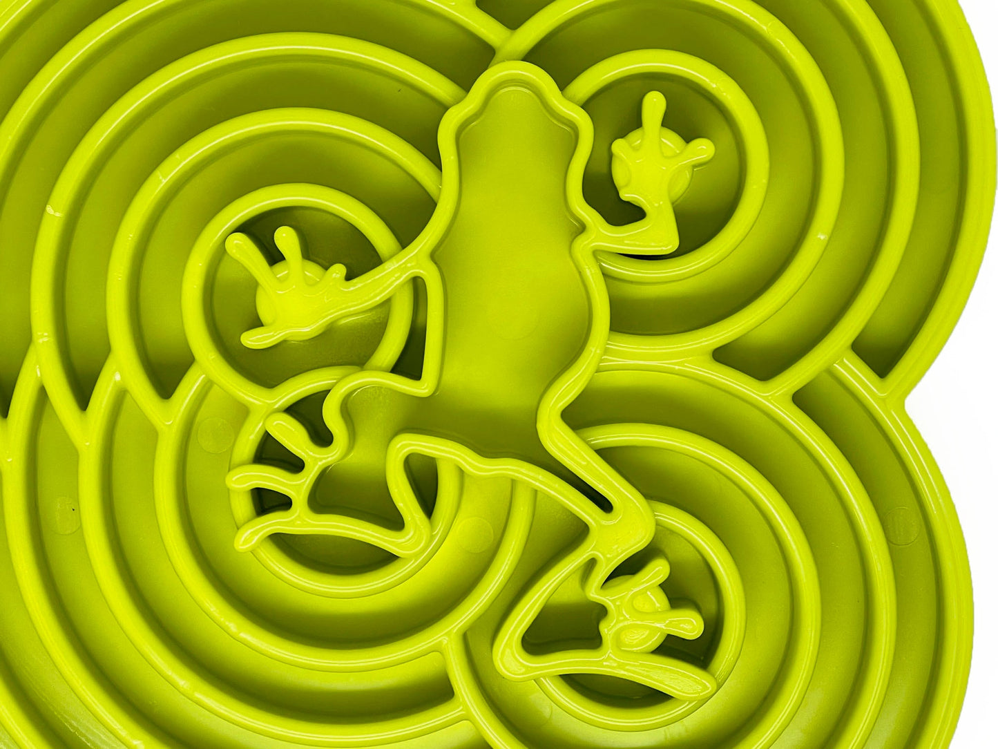 SodaPup Water Frog eTray - Shallow Slow Feeder Dog Bowl for Enrichment | USA Made