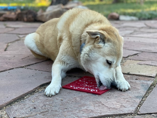 SodaPup Love eMat - Enrichment Lick Mat for Dogs and Cats| Heart Design | SodaPup