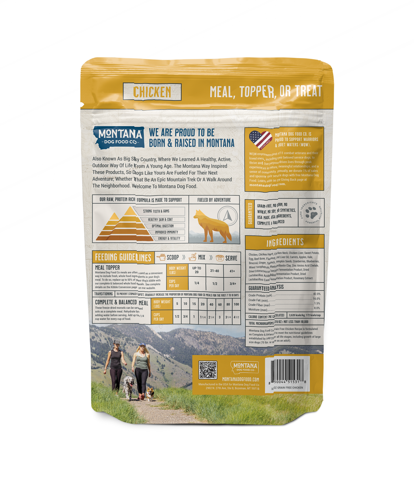 Montana Dog - Grain-Free Chicken Freeze-dried Raw Adventure Fuel (Dog Food)