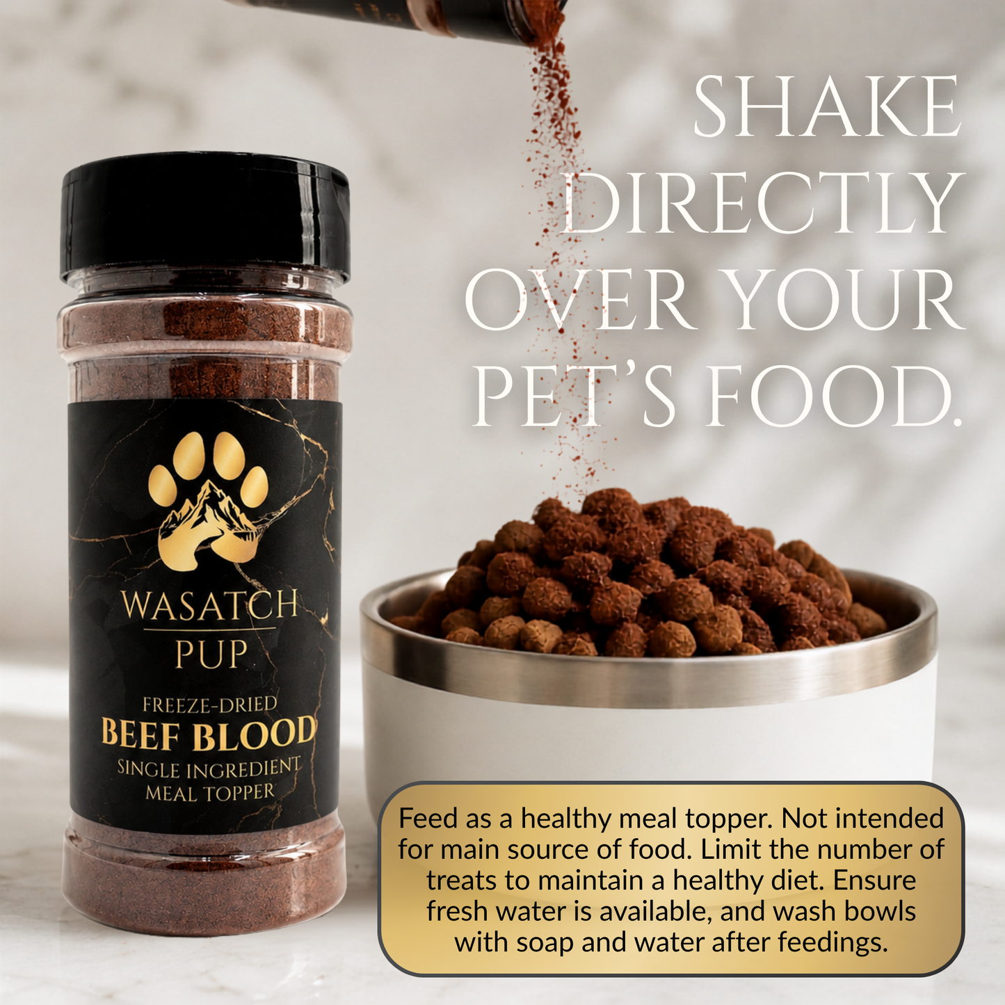 Wasatch Pup - Freeze-Dried Beef Blood | Meal Topper