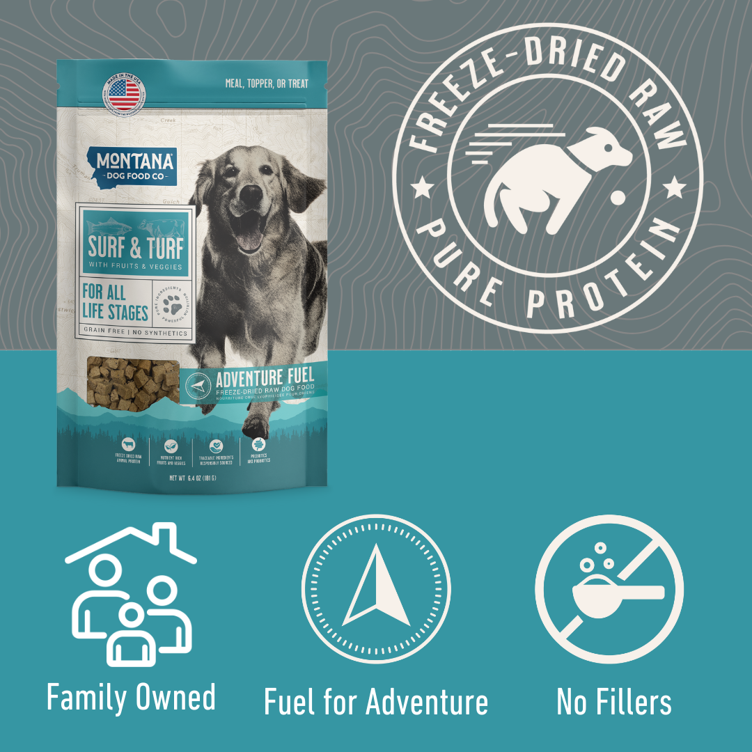 Montana Dog - Grain-Free Surf & Turf Freeze-Dried Raw Adventure Fuel (Dog Food)