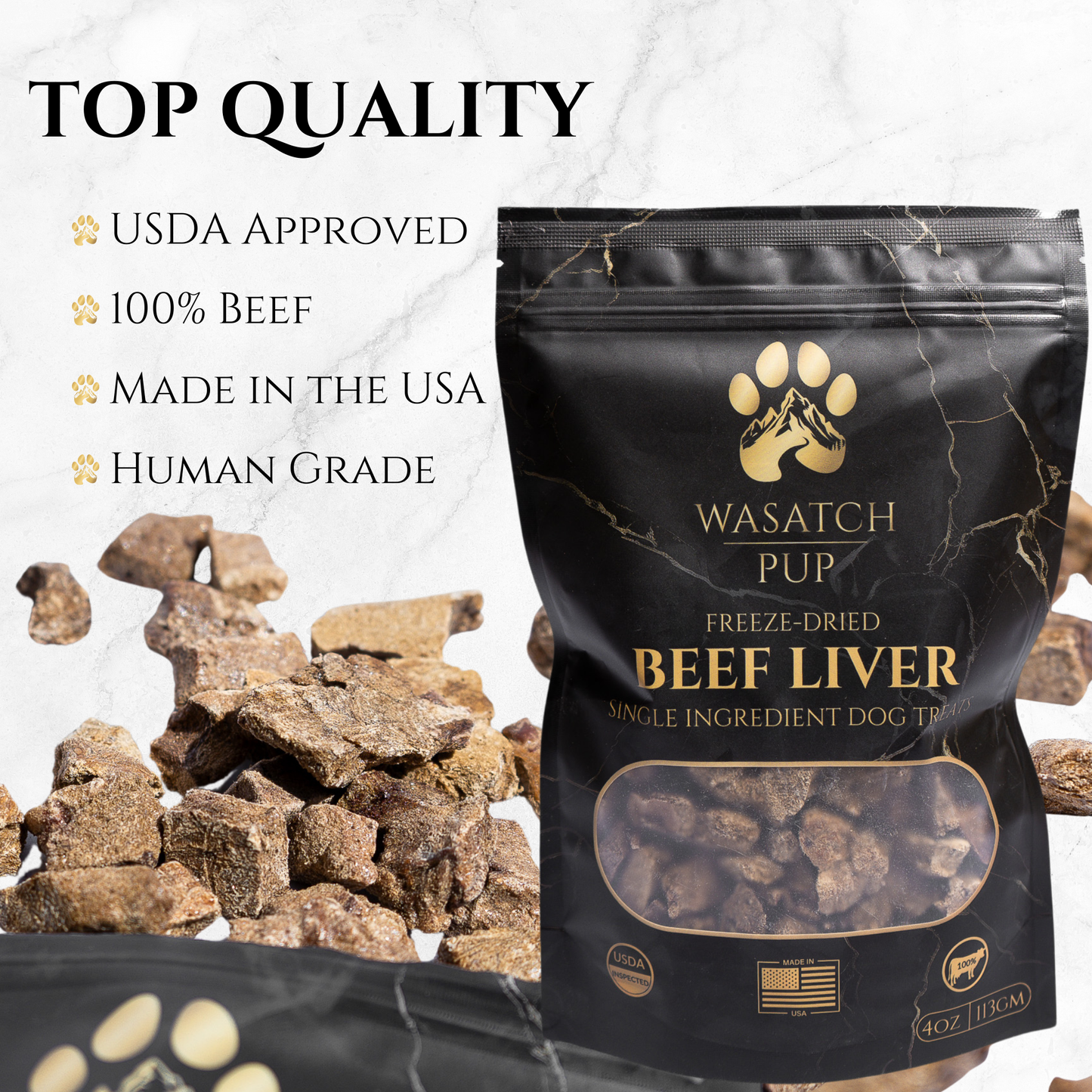 Wasatch Pup - Freeze-Dried Beef Liver