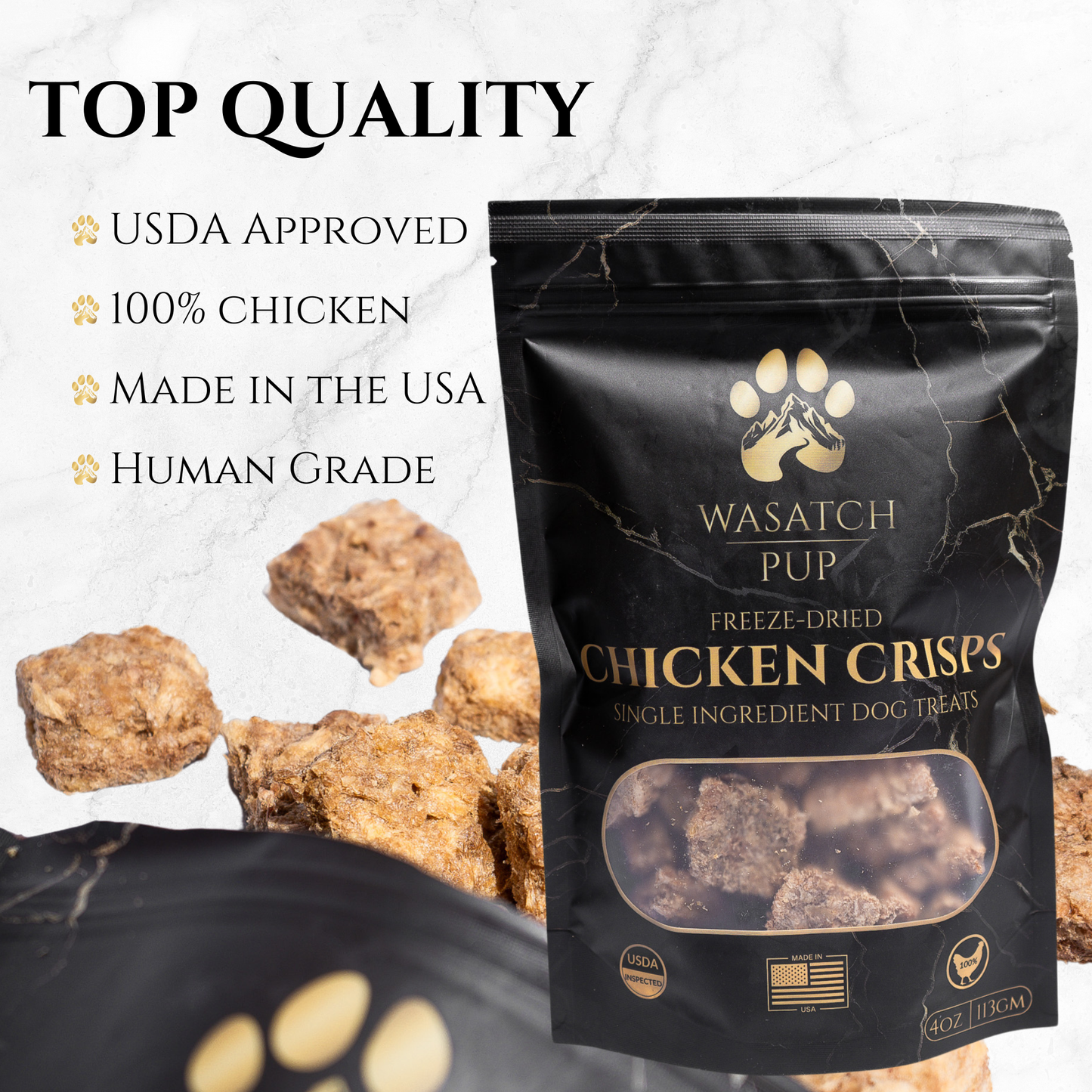 Wasatch Pup - Freeze-Dried Chicken Crisps