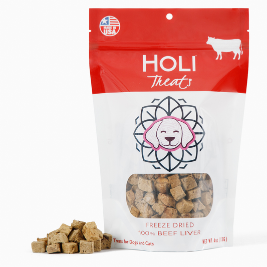 HOLI - Beef Liver Dog Treats - Freeze-Dried - Single Ingredient