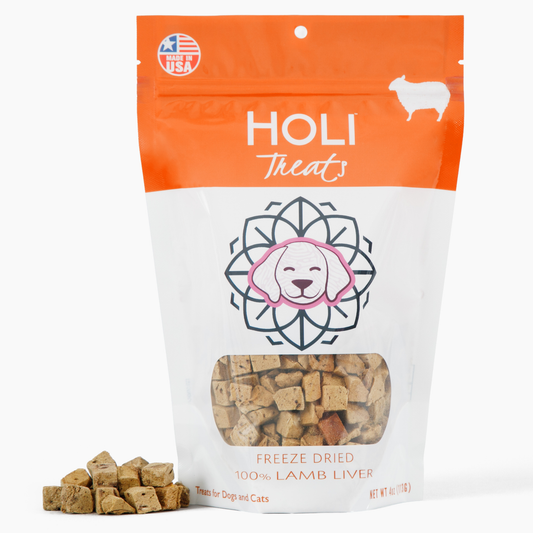 HOLI - Lamb Liver Dog and Cat Treats - Freeze Dried - Single Ingredient