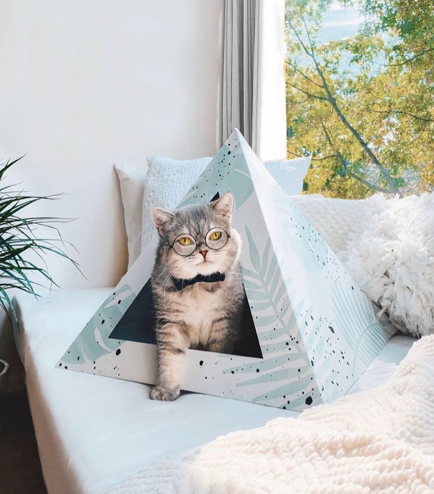 Kitty Kardboard 'Oasis' Cardboard Cat Pyramid