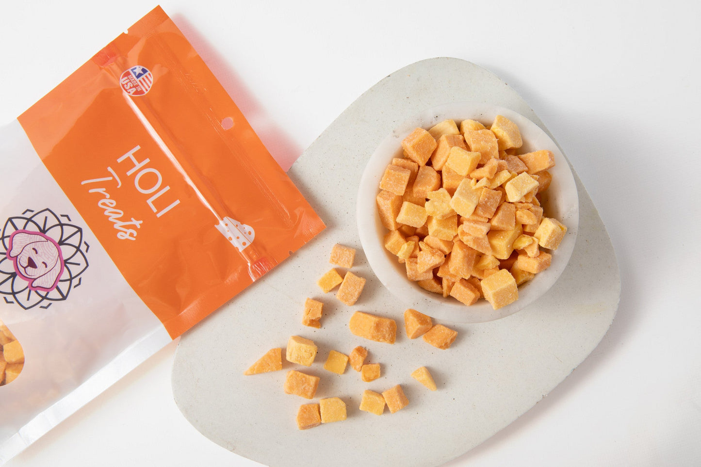 HOLI - Cheddar Cheese Dog and Cat Treats - Freeze Dried - Single Ingredient