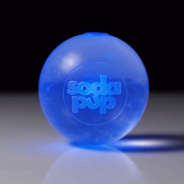 SodaPup Strobe Ball Light-Up Dog Toy - Durable Floating Chew Ball | Made in USA