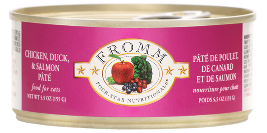 Fromm 4 Star Chicken, Duck and Salmon Cat Pate (5.5oz)