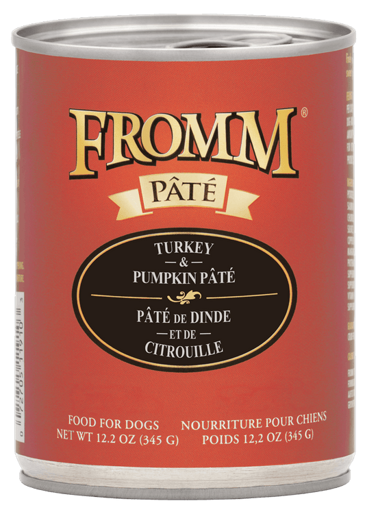 Fromm All Life Stages Grain-Free Turkey & Pumpkin Pate Wet Dog Can (12.2oz)