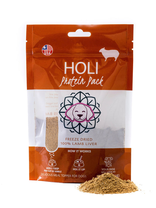 HOLI - Lamb Liver Dog Food Topper - Freeze Dried - Single Ingredient