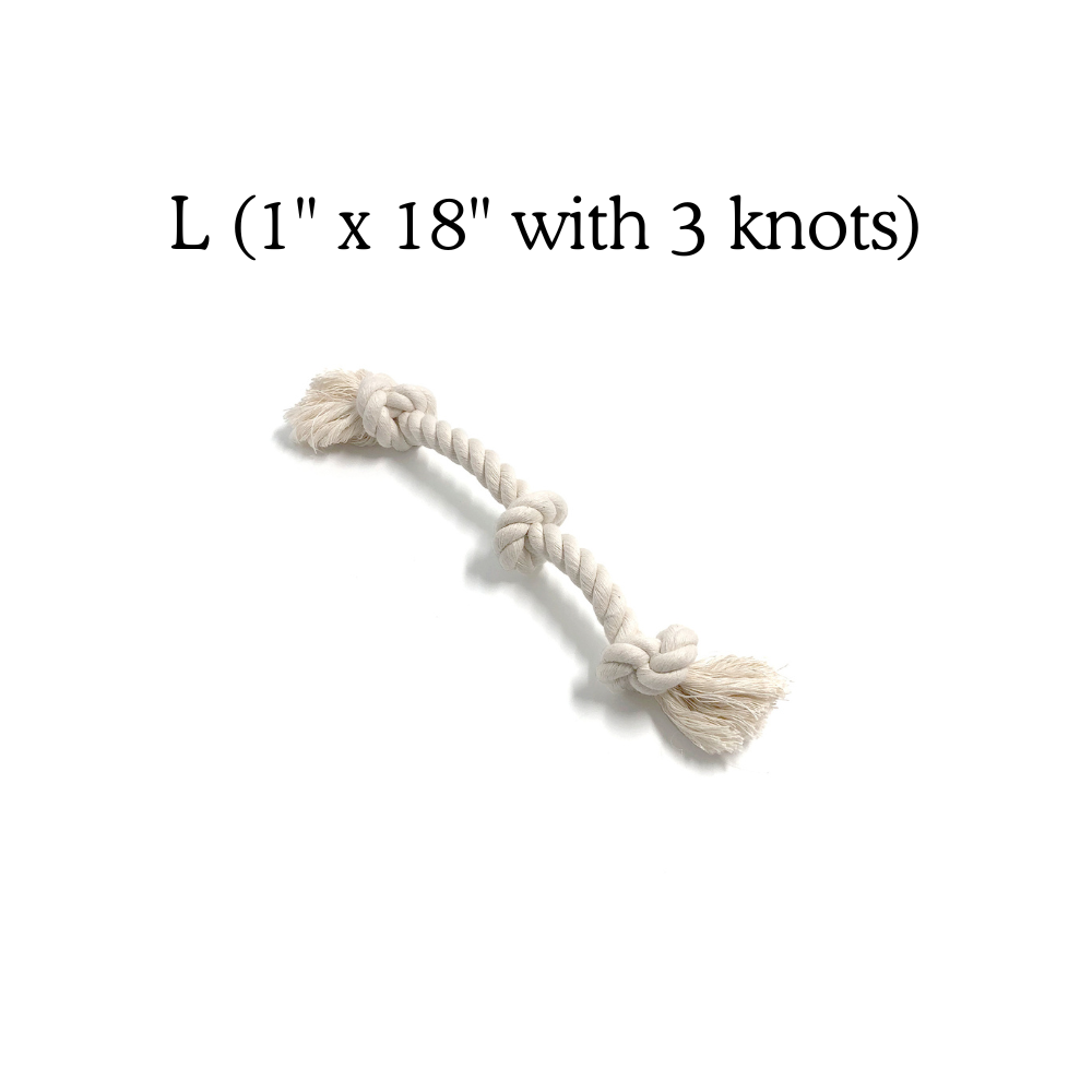 Boba & Vespa - 100% Organic Cotton Rope Dog Toy - 5 Sizes | Boba & Vespa