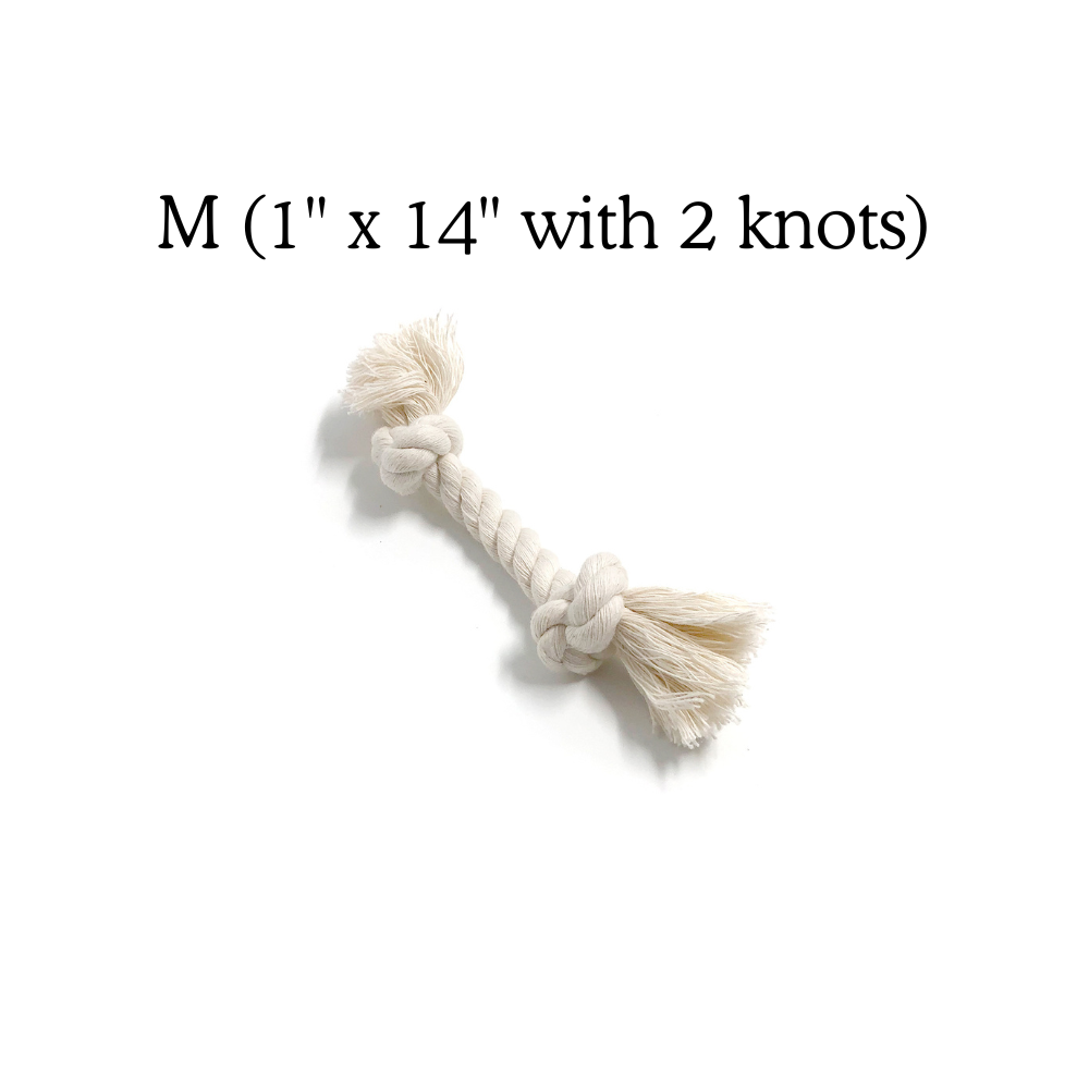 Boba & Vespa - 100% Organic Cotton Rope Dog Toy - 5 Sizes | Boba & Vespa