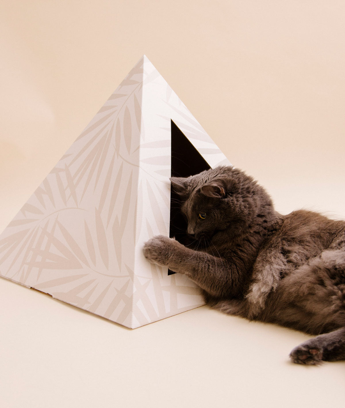 Kitty Kardboard 'Neutral Palm' Cardboard Cat Pyramid
