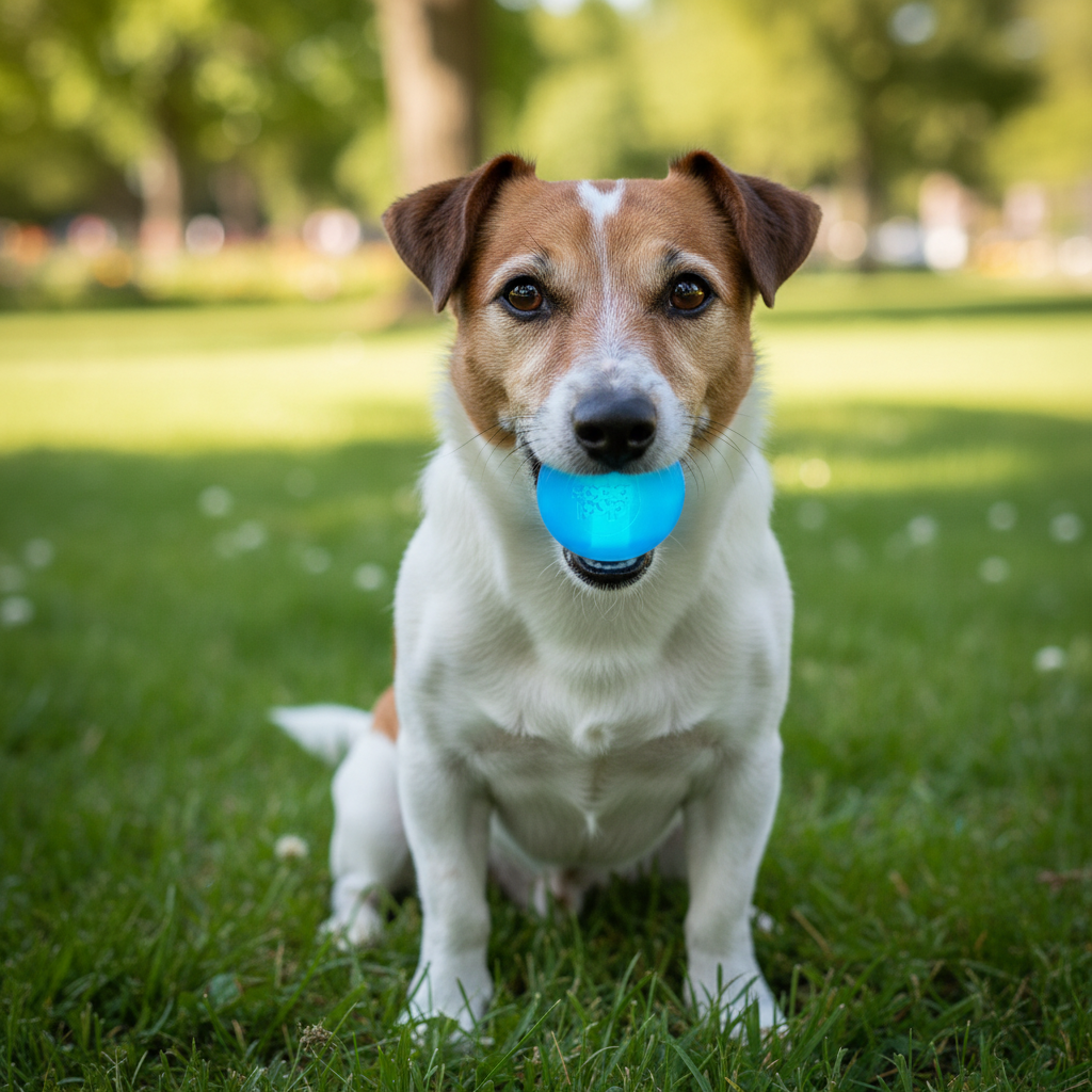 SodaPup Strobe Ball Light-Up Dog Toy - Durable Floating Chew Ball | Made in USA