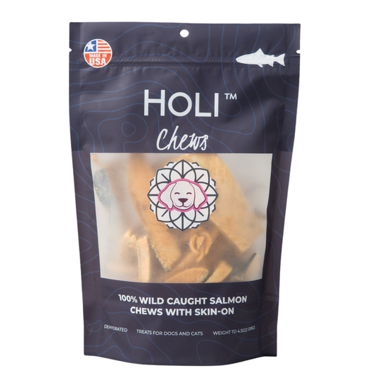 HOLI - Salmon Skin Dental Chews for Dogs and Cats