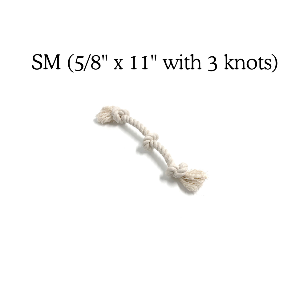 Boba & Vespa - 100% Organic Cotton Rope Dog Toy - 5 Sizes | Boba & Vespa
