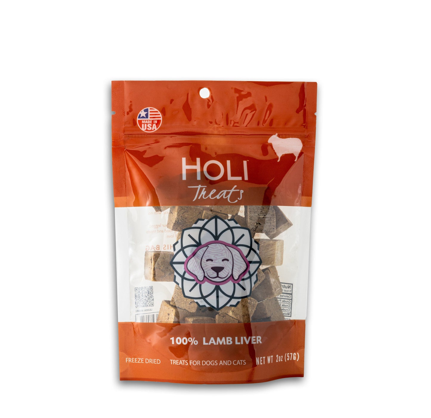 HOLI - Lamb Liver Dog and Cat Treats - Freeze Dried - Single Ingredient