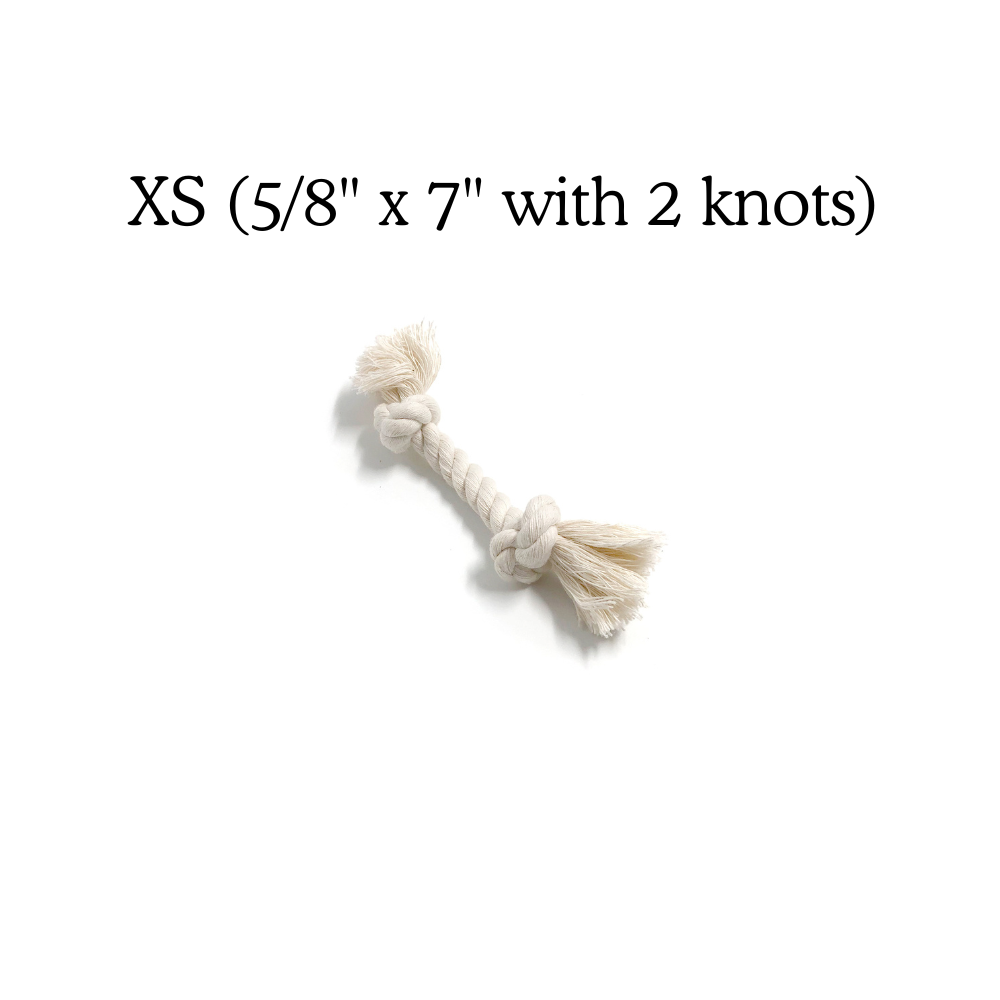 Boba & Vespa - 100% Organic Cotton Rope Dog Toy - 5 Sizes | Boba & Vespa